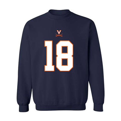 Virginia - NCAA Football : Corey Costner - Crewneck Sweatshirt-0
