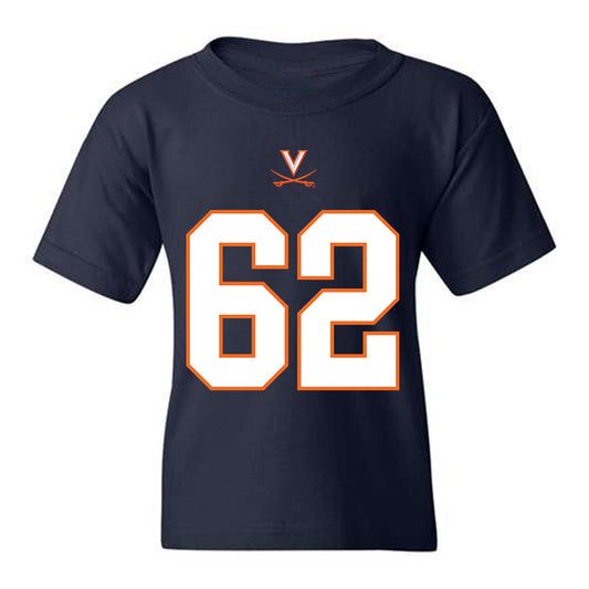 Virginia - NCAA Football : Drake Metcalf - Youth T-Shirt Sports Shersey