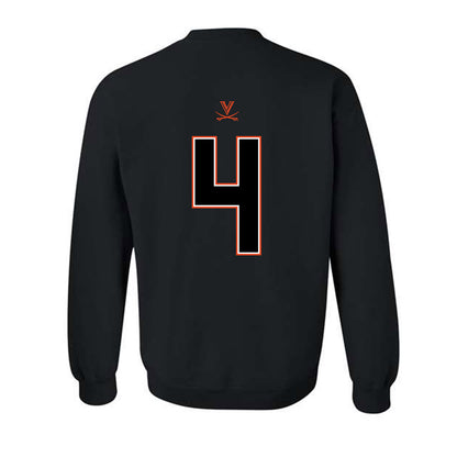 Virginia - NCAA Football : Chris Tyree - Crewneck Sweatshirt Sports Shersey