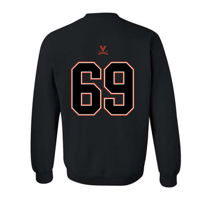 Virginia - NCAA Football : Bryce Robinson - Crewneck Sweatshirt-1