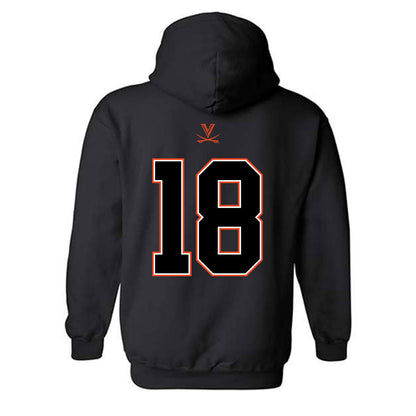 Virginia - NCAA Football : Corey Costner - Hooded Sweatshirt-1