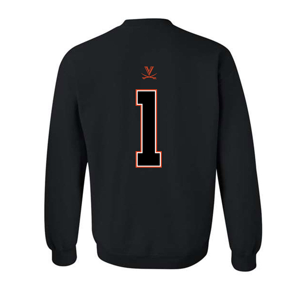 Virginia - NCAA Football : Keandre Walker - Crewneck Sweatshirt-1