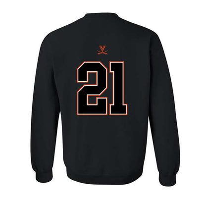 Virginia - NCAA Football : KeShawn Adams - Crewneck Sweatshirt Sports Shersey