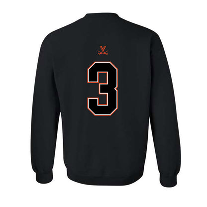 Virginia - NCAA Football : Corey Thomas - Crewneck Sweatshirt Sports Shersey