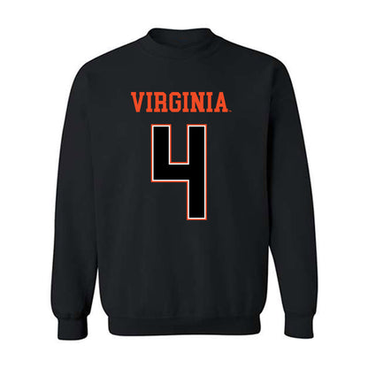 Virginia - NCAA Football : Chris Tyree - Crewneck Sweatshirt Sports Shersey