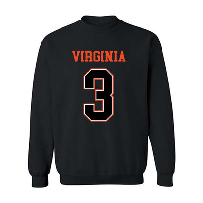 Virginia - NCAA Football : Corey Thomas - Crewneck Sweatshirt Sports Shersey