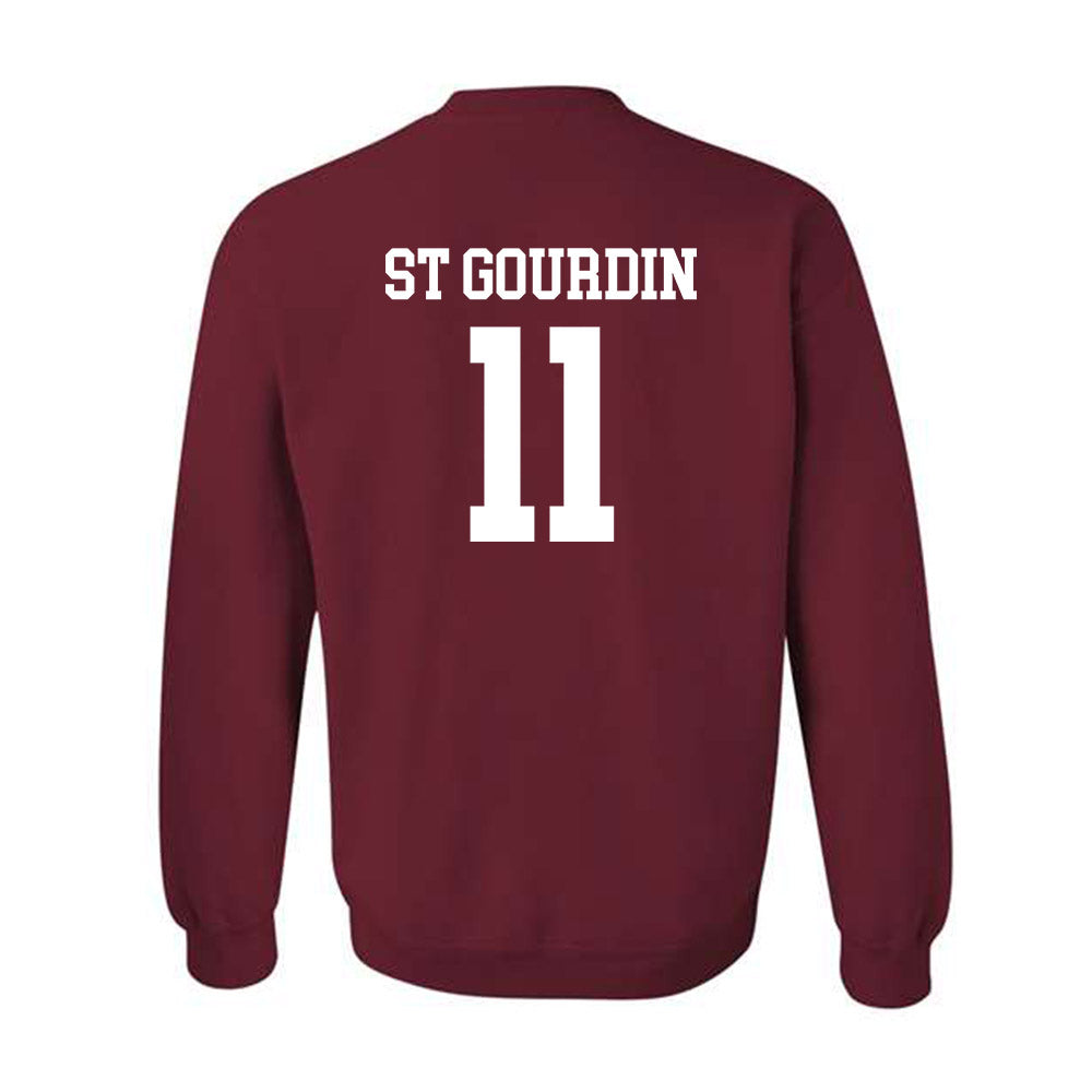 UMass - NCAA Football : Leonard St Gourdin - Crewneck Sweatshirt-1