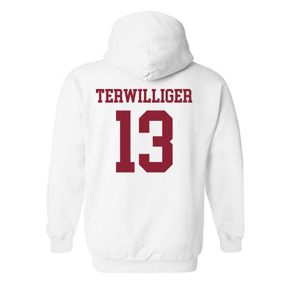 UMass - NCAA Baseball : Dylan Terwilliger - Sports Shersey Hooded Sweatshirt-1