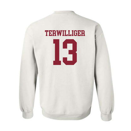 UMass - NCAA Baseball : Dylan Terwilliger - Sports Shersey Crewneck Sweatshirt-1
