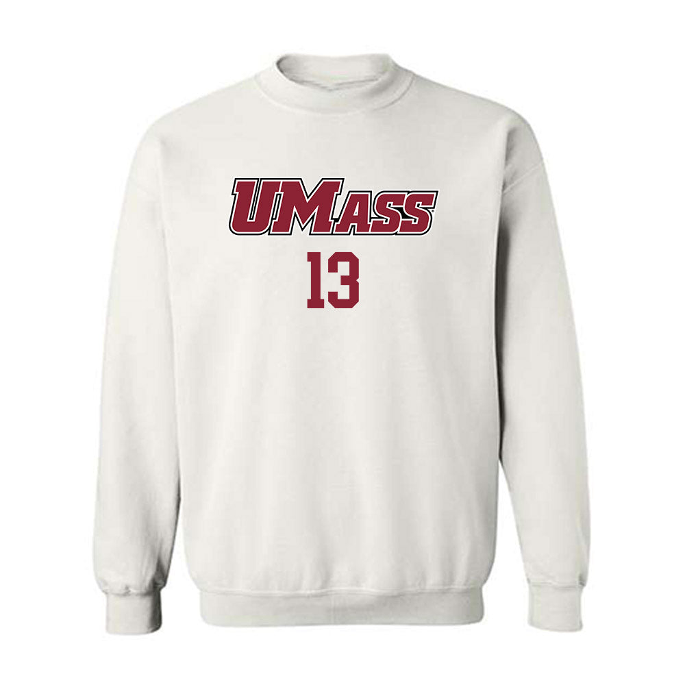 UMass - NCAA Baseball : Dylan Terwilliger - Sports Shersey Crewneck Sweatshirt-0