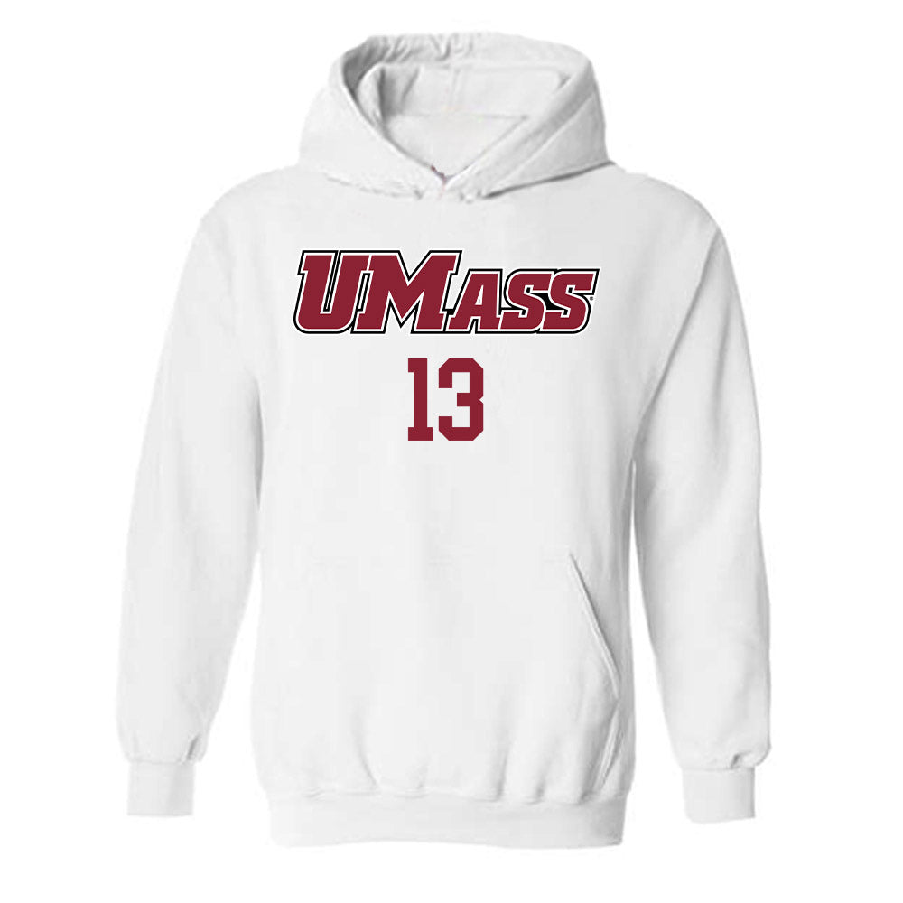 UMass - NCAA Baseball : Dylan Terwilliger - Sports Shersey Hooded Sweatshirt-0