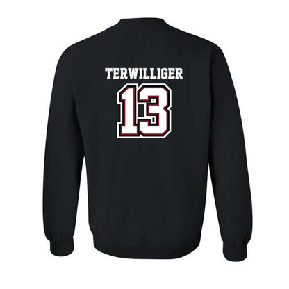 UMass - NCAA Baseball : Dylan Terwilliger - Classic Shersey Crewneck Sweatshirt-1