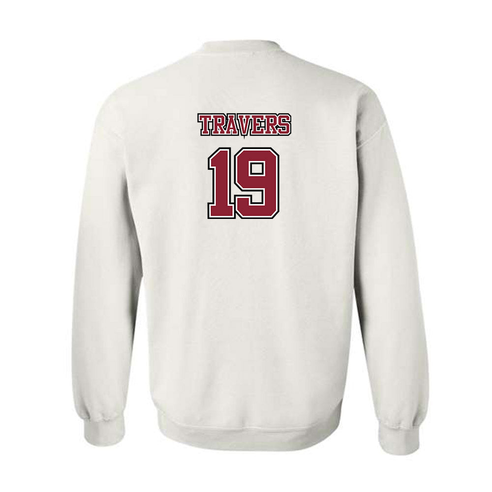 UMass - NCAA Men's Lacrosse : Robbie Travers - Sports Shersey Crewneck Sweatshirt-1