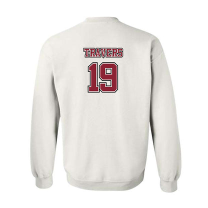 UMass - NCAA Men's Lacrosse : Robbie Travers - Sports Shersey Crewneck Sweatshirt-1