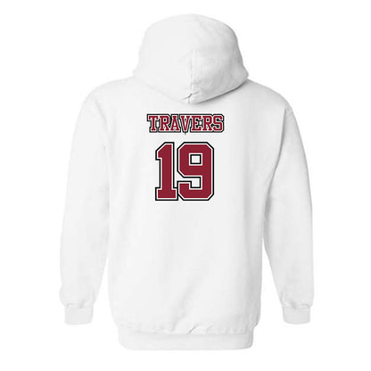 UMass - NCAA Men's Lacrosse : Robbie Travers - Sports Shersey Hooded Sweatshirt-1