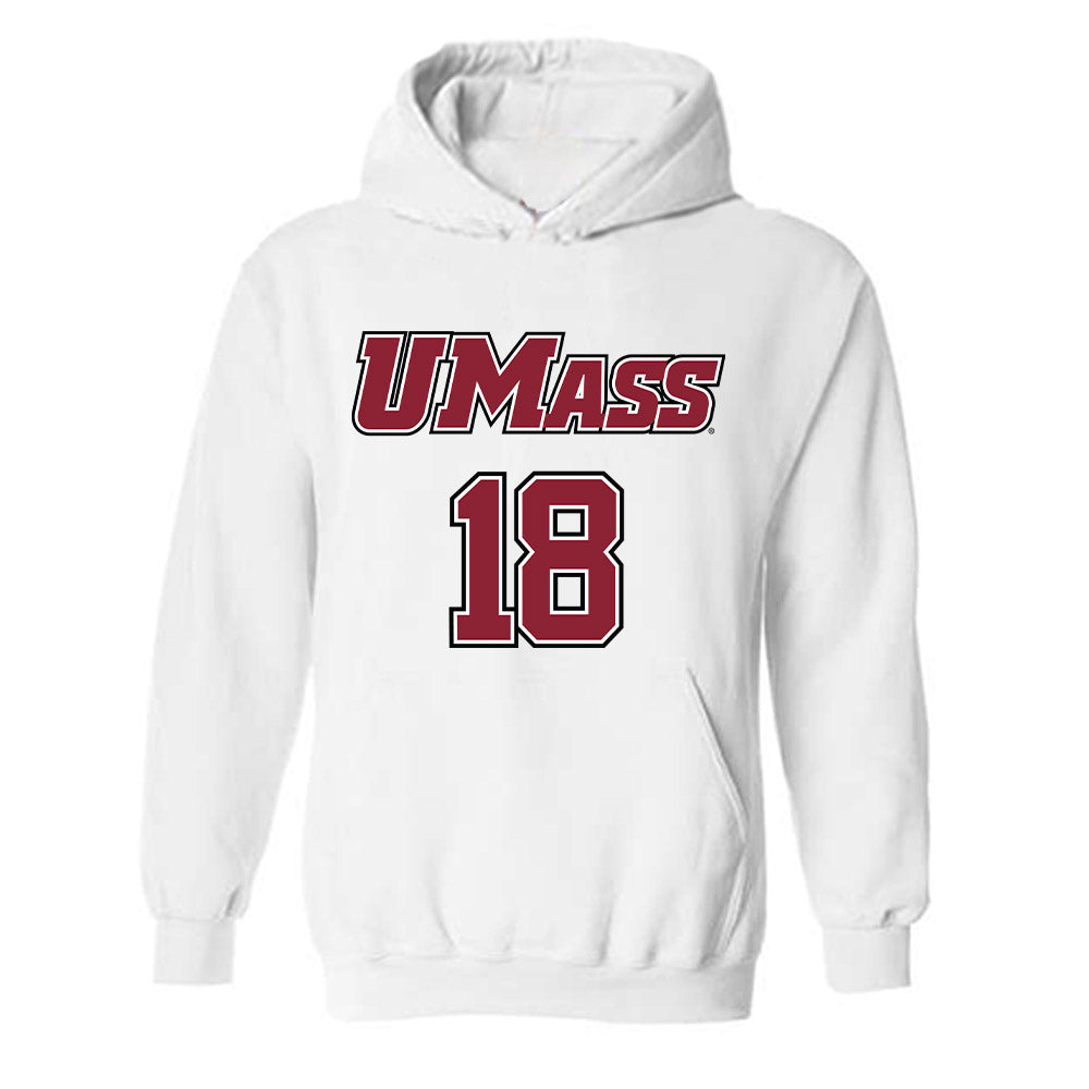 UMass - NCAA Men's Lacrosse : Cam Chambers - Sports Shersey Hooded Sweatshirt-0