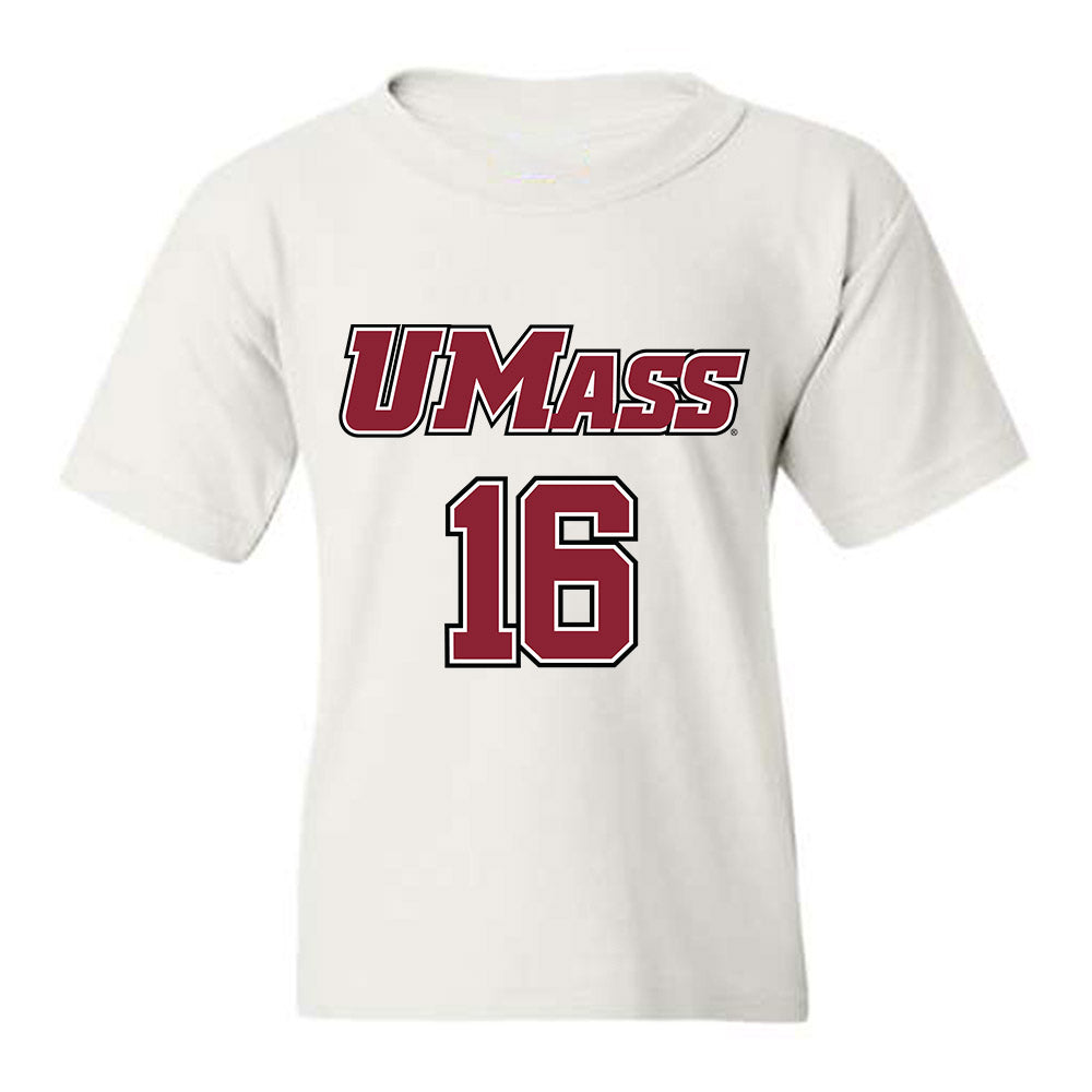 UMass - NCAA Men's Lacrosse : Caelin Lewis - Youth T-Shirt Replica Shersey