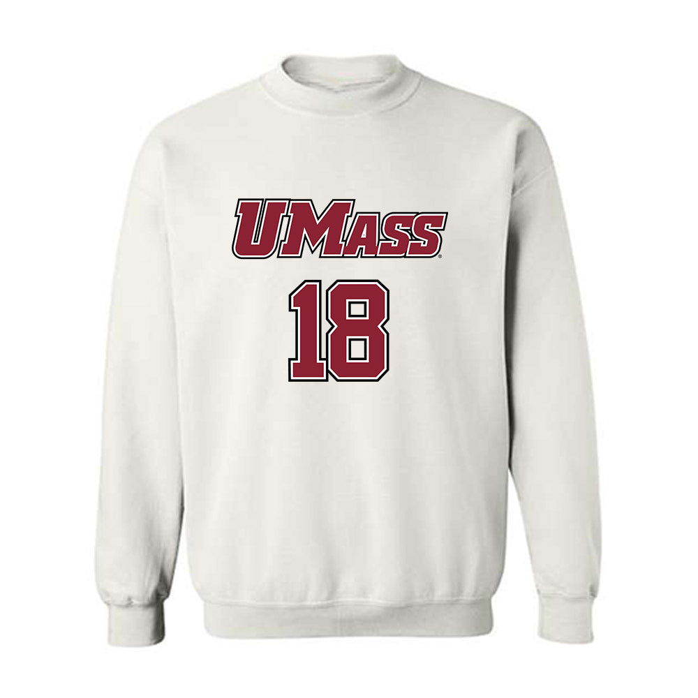 UMass - NCAA Men's Lacrosse : Cam Chambers - Sports Shersey Crewneck Sweatshirt-0