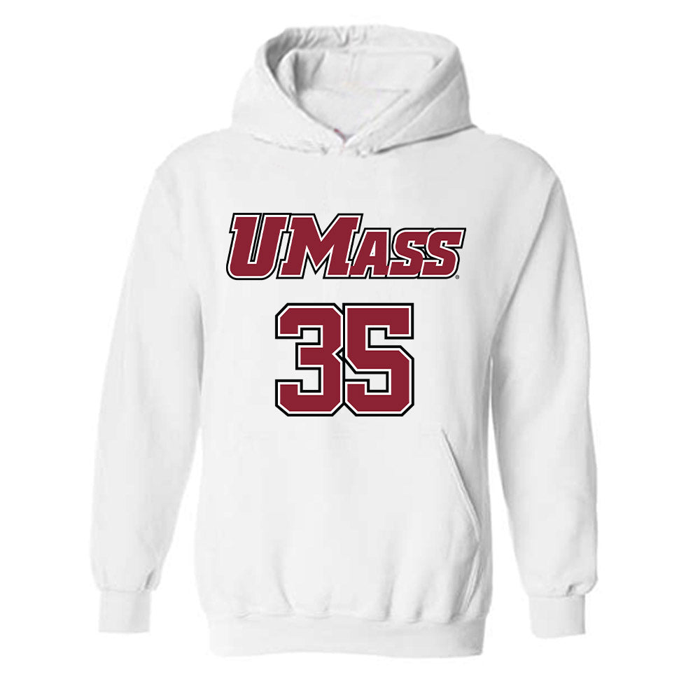 UMass - NCAA Men's Lacrosse : Owen Salanger - Sports Shersey Hooded Sweatshirt