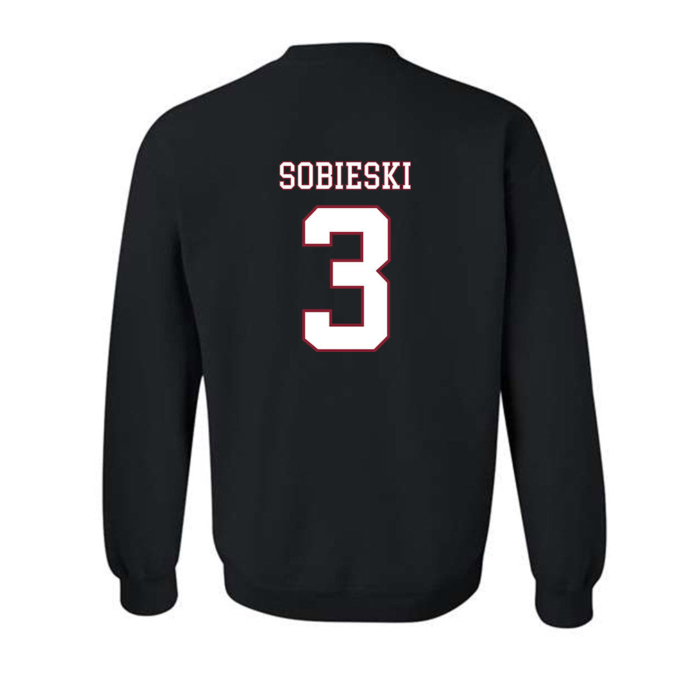 UMass - NCAA Men's Ice Hockey : Kazimier Sobieski - Sports Shersey Crewneck Sweatshirt-1