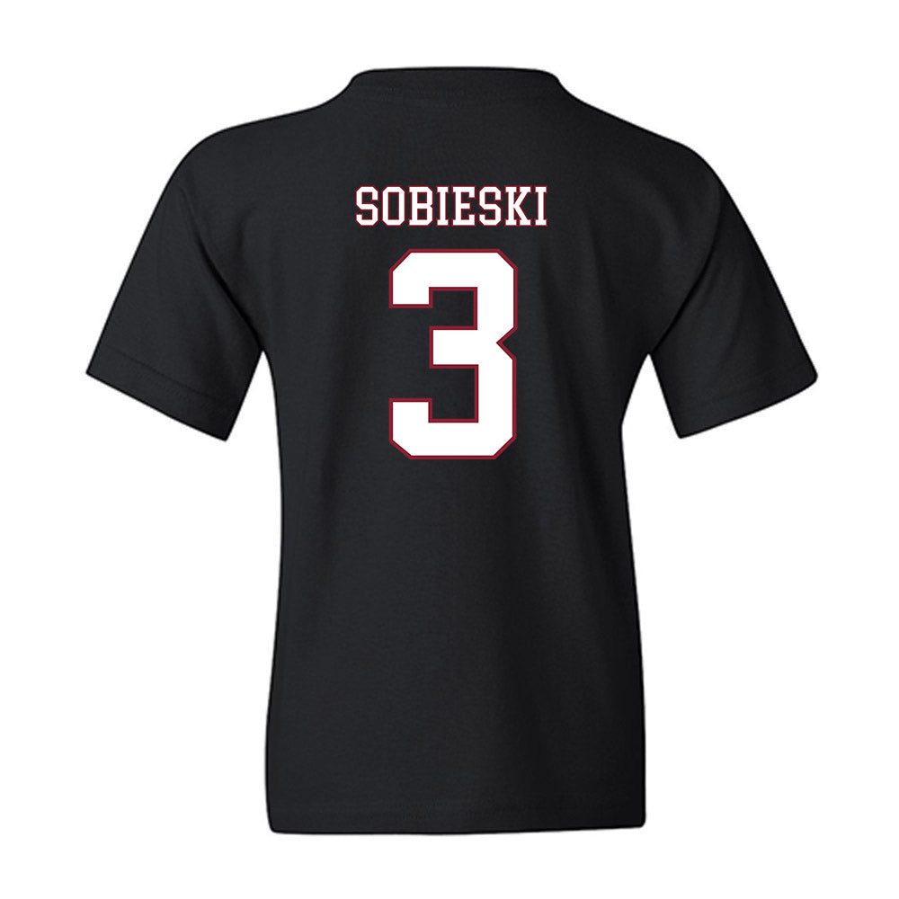 UMass - NCAA Men's Ice Hockey : Kazimier Sobieski - Sports Shersey Youth T-Shirt-1