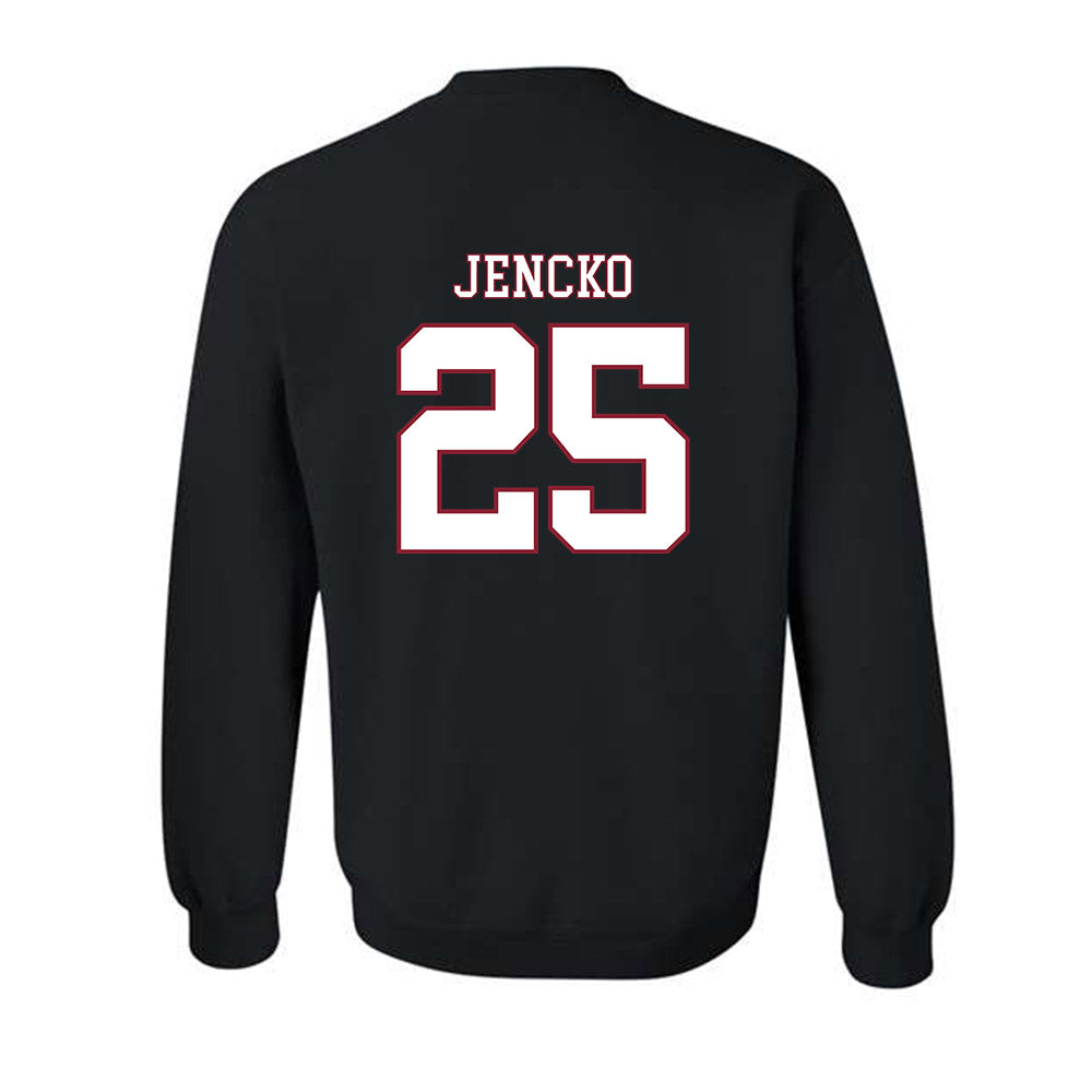 UMass - NCAA Men's Ice Hockey : Daniel Jencko - Sports Shersey Crewneck Sweatshirt-1