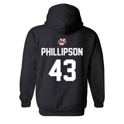 UMass - NCAA Football : Edward Phillipson - Classic Shersey Hooded Sweatshirt-1