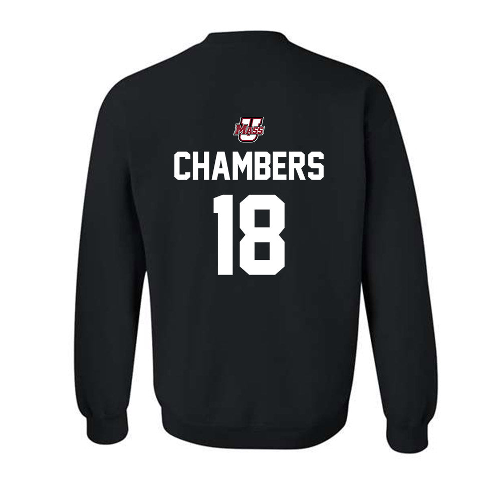 UMass - NCAA Men's Lacrosse : Cam Chambers - Classic Shersey Crewneck Sweatshirt-1