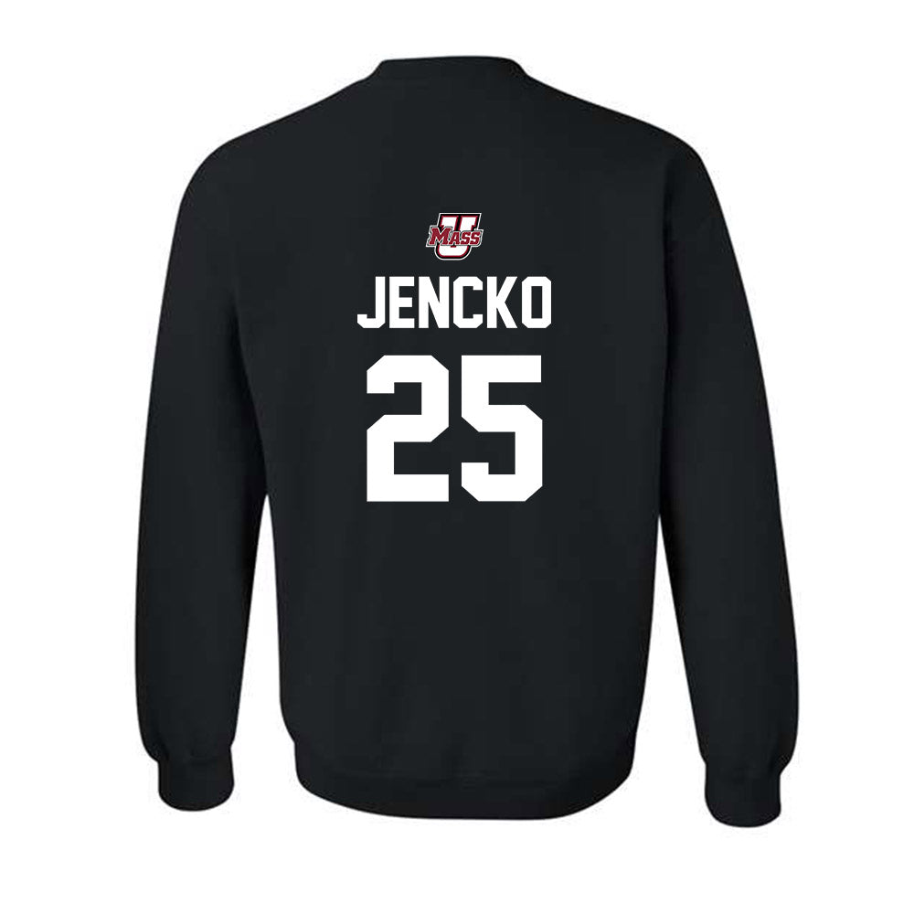 UMass - NCAA Men's Ice Hockey : Daniel Jencko - Classic Shersey Crewneck Sweatshirt-1