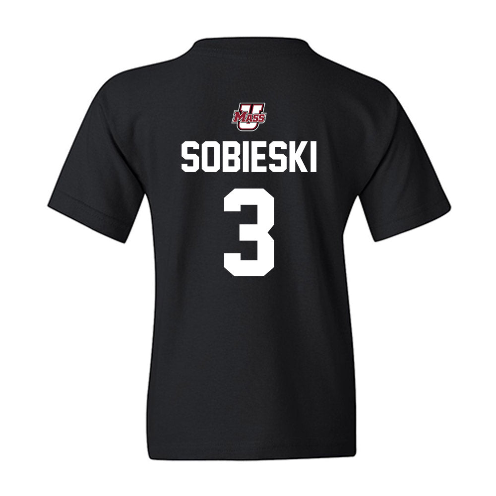 UMass - NCAA Men's Ice Hockey : Kazimier Sobieski - Classic Shersey Youth T-Shirt-1