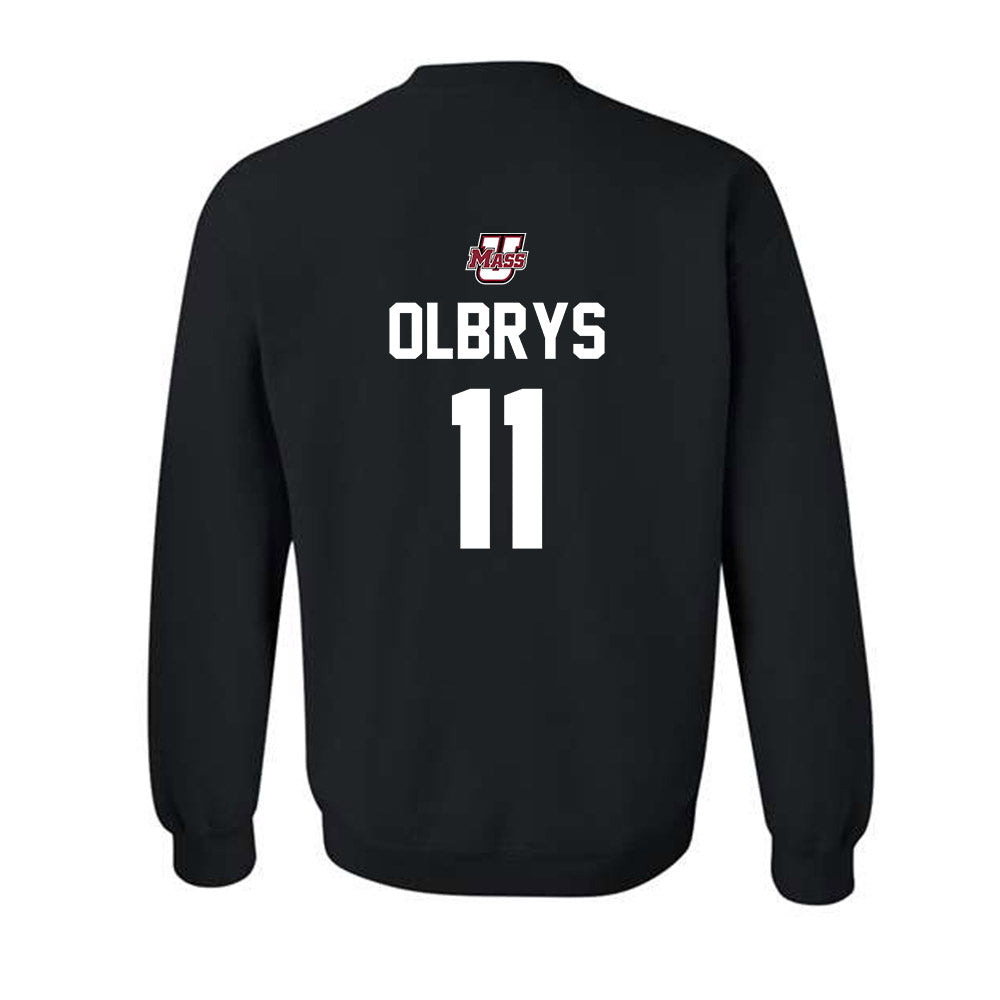 UMass - NCAA Women's Basketball : Megan Olbrys - Classic Shersey Crewneck Sweatshirt-1