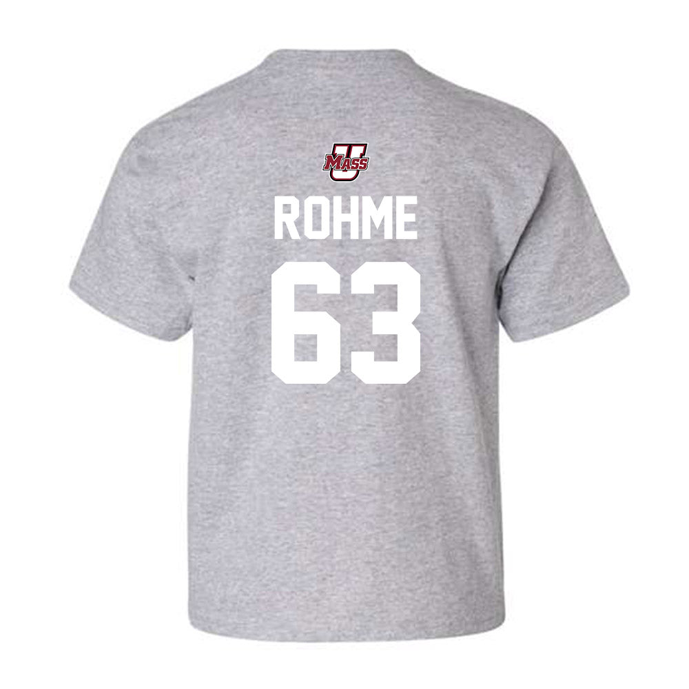 UMass - NCAA Football : Brayden Rohme - Youth T-Shirt