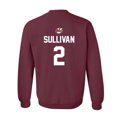 UMass - NCAA Baseball : Braden Sullivan - Sports Shersey Crewneck Sweatshirt-1