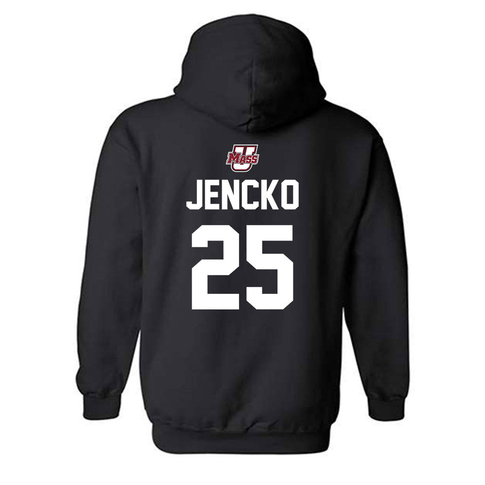 UMass - NCAA Men's Ice Hockey : Daniel Jencko - Shersey Hooded Sweatshirt-2