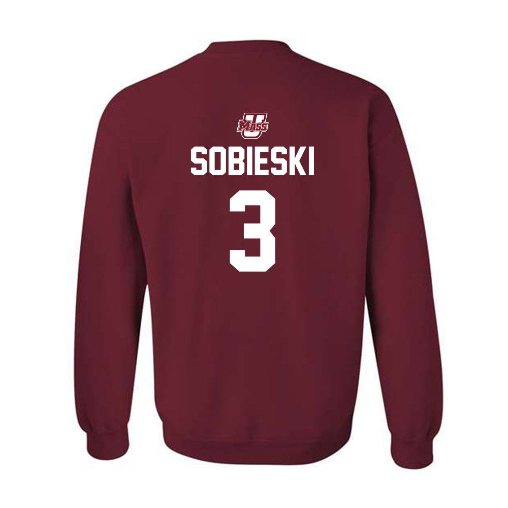 UMass - NCAA Men's Ice Hockey : Kazimier Sobieski - Shersey Crewneck Sweatshirt-2