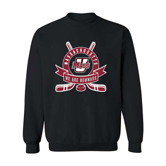 UMass - NCAA Men's Ice Hockey : Daniel Jencko - Shersey Crewneck Sweatshirt-0