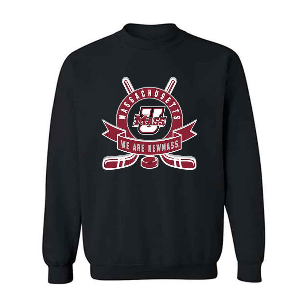 UMass - NCAA Men's Ice Hockey : Francesco Dell'Elce - Shersey Crewneck Sweatshirt