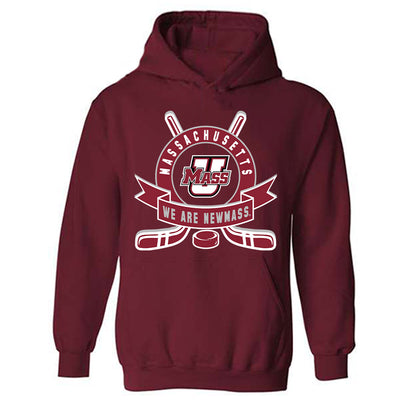 UMass - NCAA Men's Ice Hockey : Daniel Jencko - Shersey Hooded Sweatshirt-0