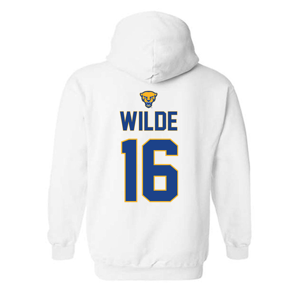 Pittsburgh - NCAA Women's Soccer : Margaret Wilde - Sports Shersey Hooded Sweatshirt-1