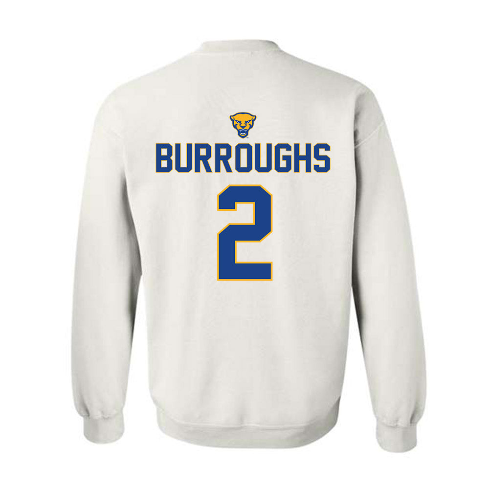 Pittsburgh - NCAA Baseball : Keeton Burroughs - Sports Shersey Crewneck Sweatshirt-1
