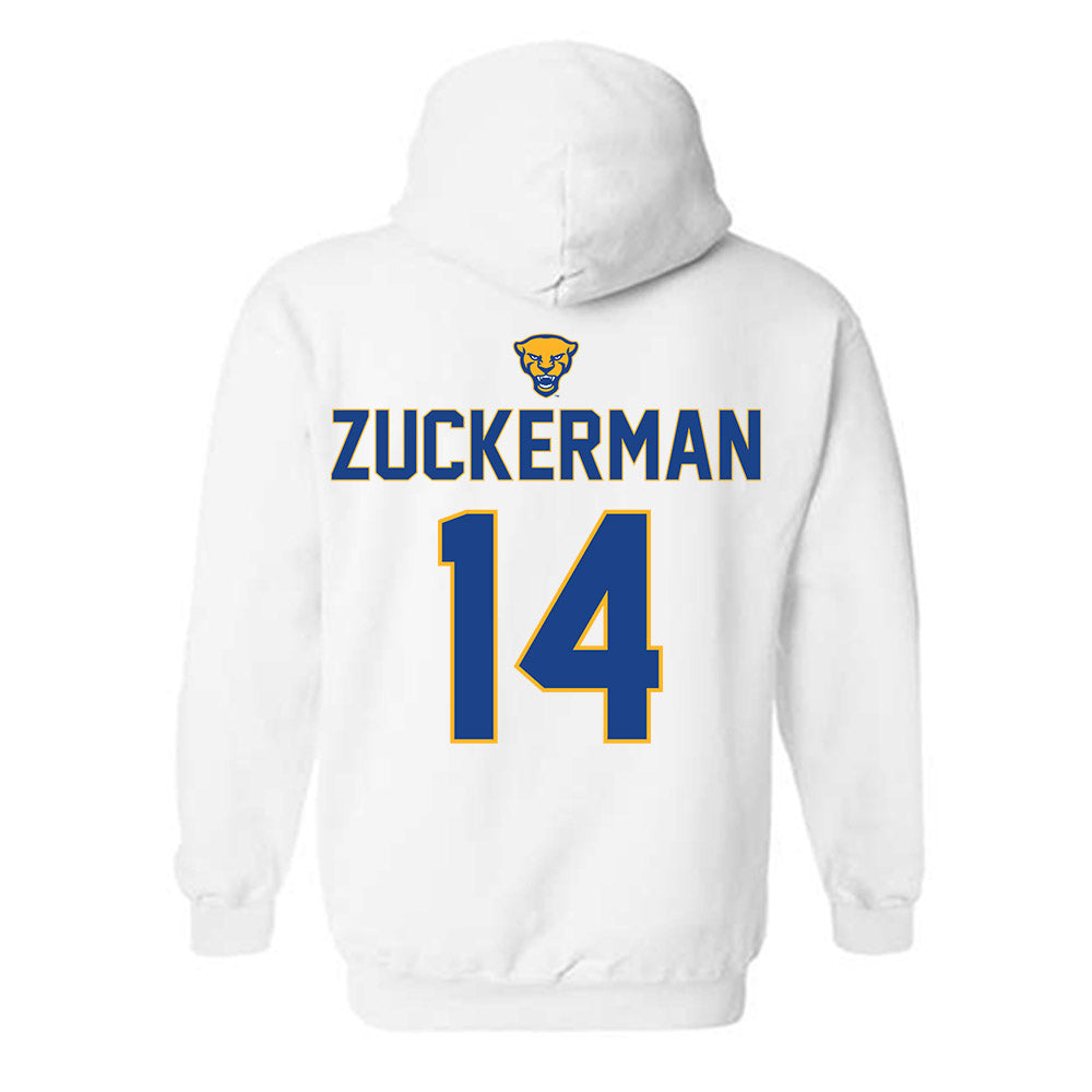 Pittsburgh - NCAA Baseball : Ryan Zuckerman - Sports Shersey Hooded Sweatshirt-1