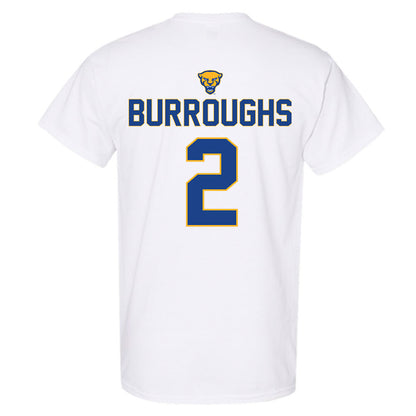 Pittsburgh - NCAA Baseball : Keeton Burroughs - Sports Shersey T-Shirt-1