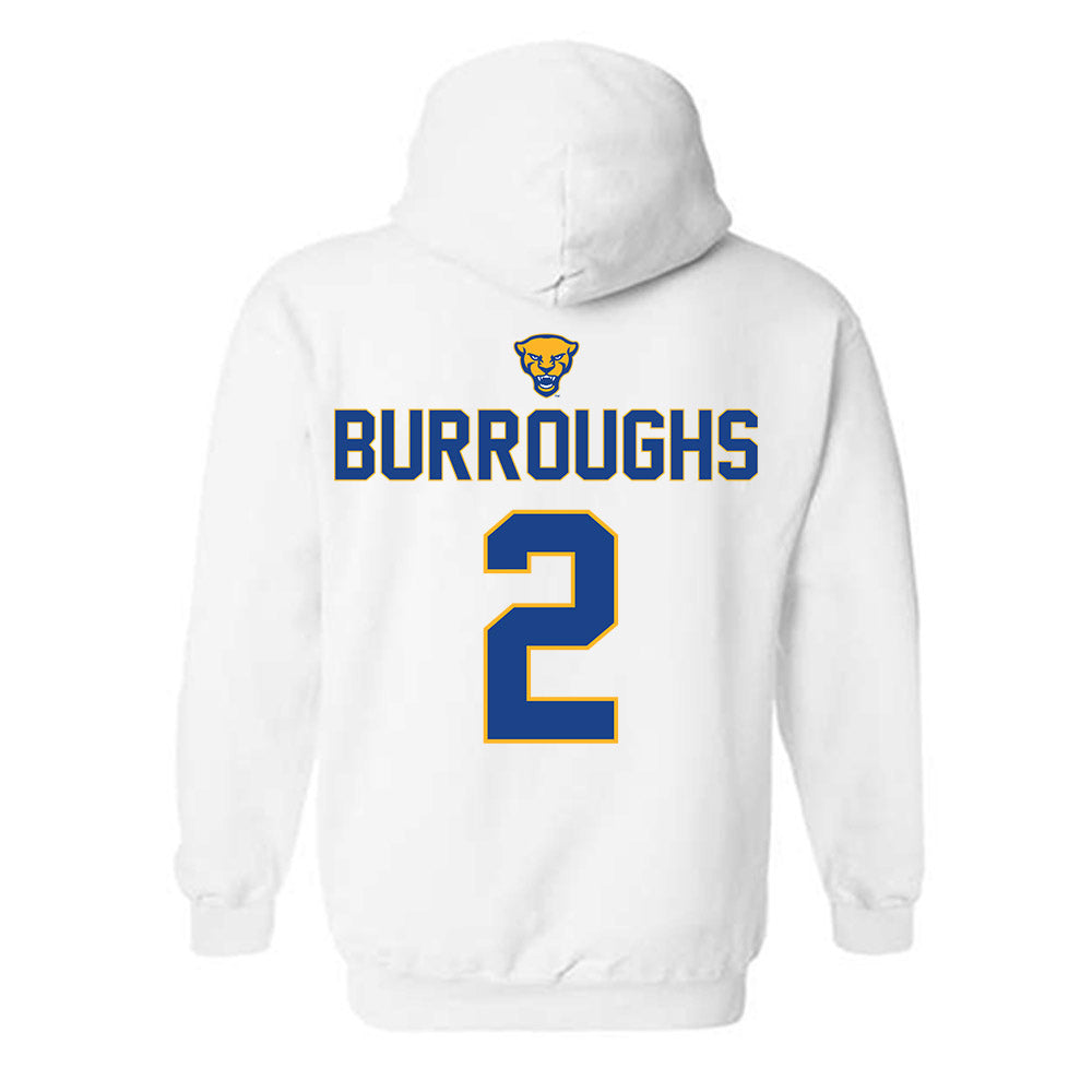 Pittsburgh - NCAA Baseball : Keeton Burroughs - Sports Shersey Hooded Sweatshirt-1