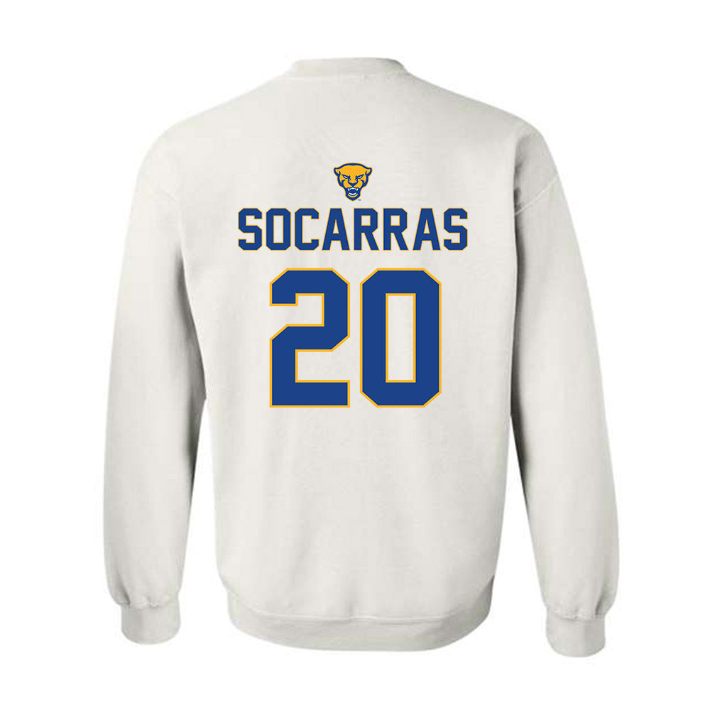 Pittsburgh - NCAA Baseball : Antonio Socarras - Sports Shersey Crewneck Sweatshirt-1
