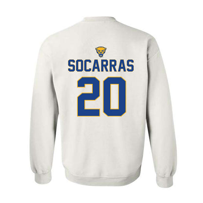 Pittsburgh - NCAA Baseball : Antonio Socarras - Sports Shersey Crewneck Sweatshirt-1