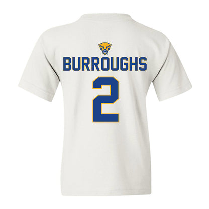 Pittsburgh - NCAA Baseball : Keeton Burroughs - Sports Shersey Youth T-Shirt-1