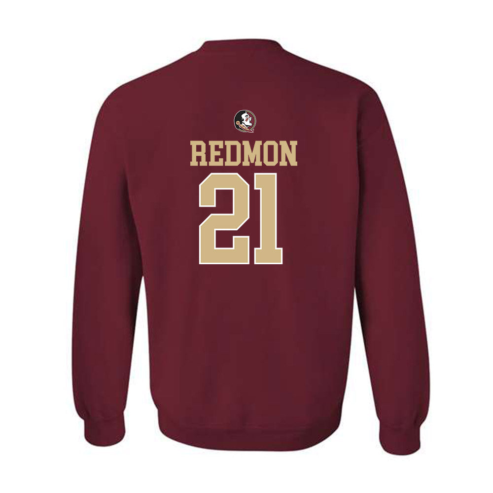 FSU - NCAA Football : Max Redmon - Generic Shersey Crewneck Sweatshirt-1
