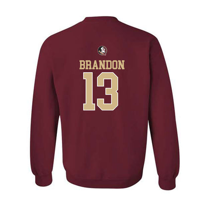 FSU - NCAA Women's Soccer : Mya Brandon - Classic Shersey Crewneck Sweatshirt-1