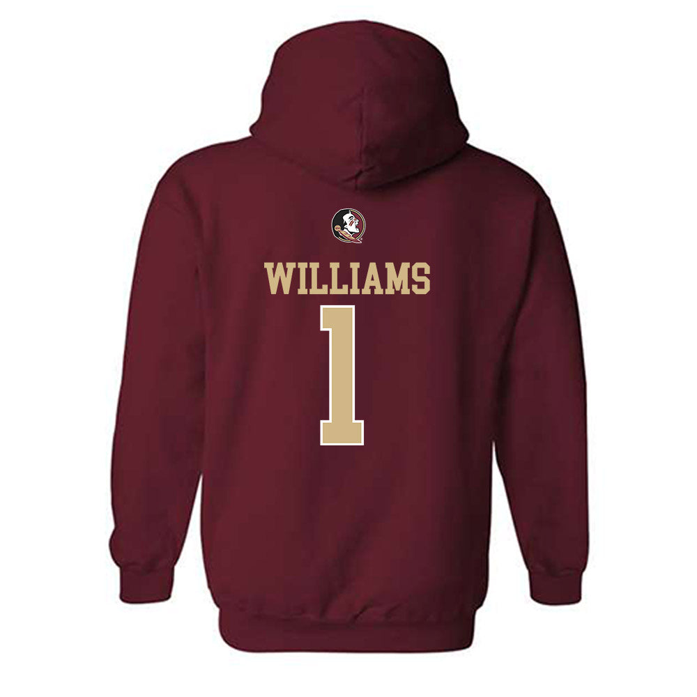 FSU - NCAA Baseball : Chase Williams - Classic Shersey Hooded Sweatshirt-1