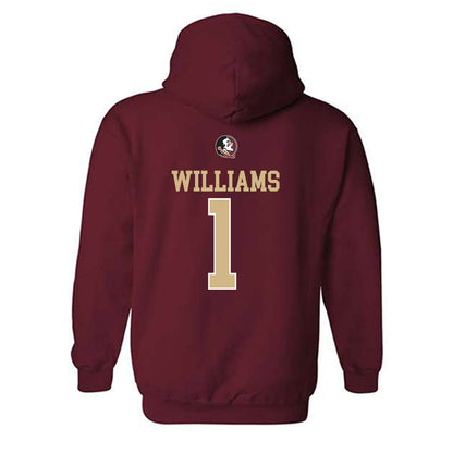 FSU - NCAA Baseball : Chase Williams - Classic Shersey Hooded Sweatshirt-1